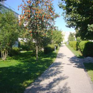 Fußweg zur U-Bahn