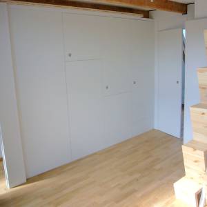 Schlafzimmer mit Einbauschrank